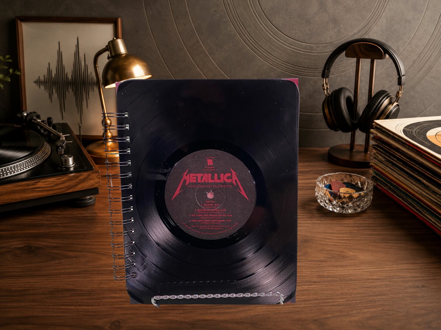 Metallica Vinyl Record Journal photographed by Tangled in Tradition