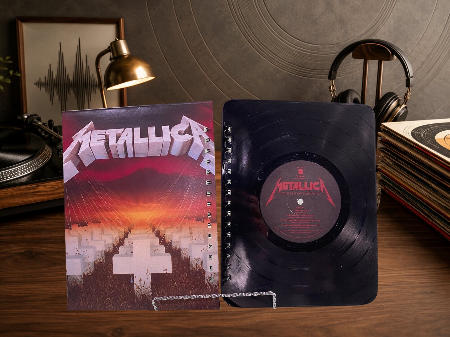 Metallica Vinyl Record Journal — open or alternate view
