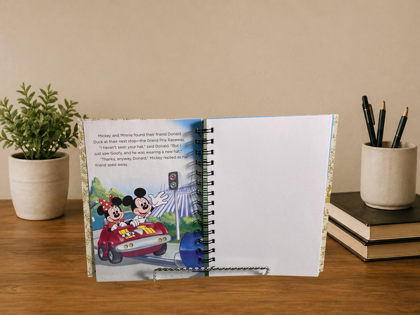 Mickey's Walt Disney Adventure Book Journal — open or alternate view