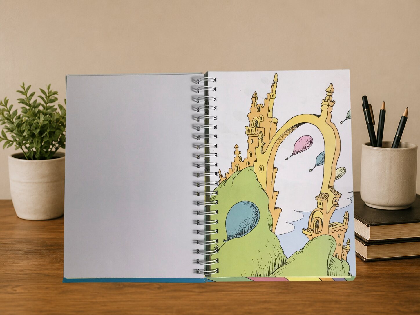 Oh, the Places You'll Go! Book Journal — open or alternate view