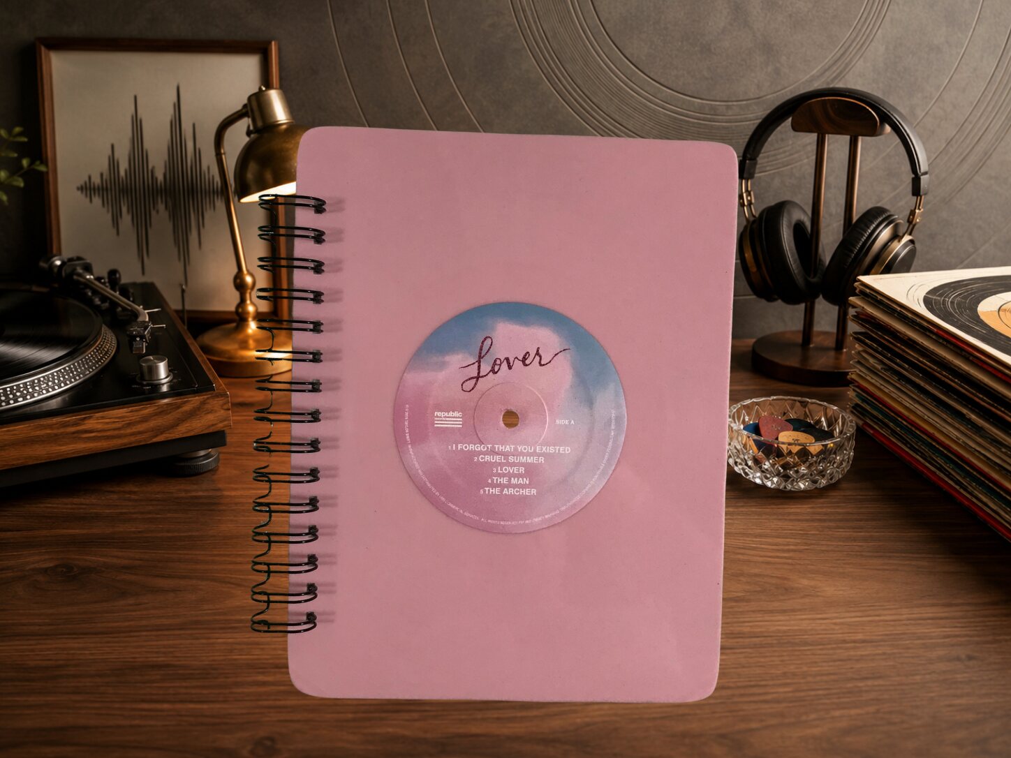 Taylor Swift Lover Vinyl Record Journal photographed by Tangled in Tradition