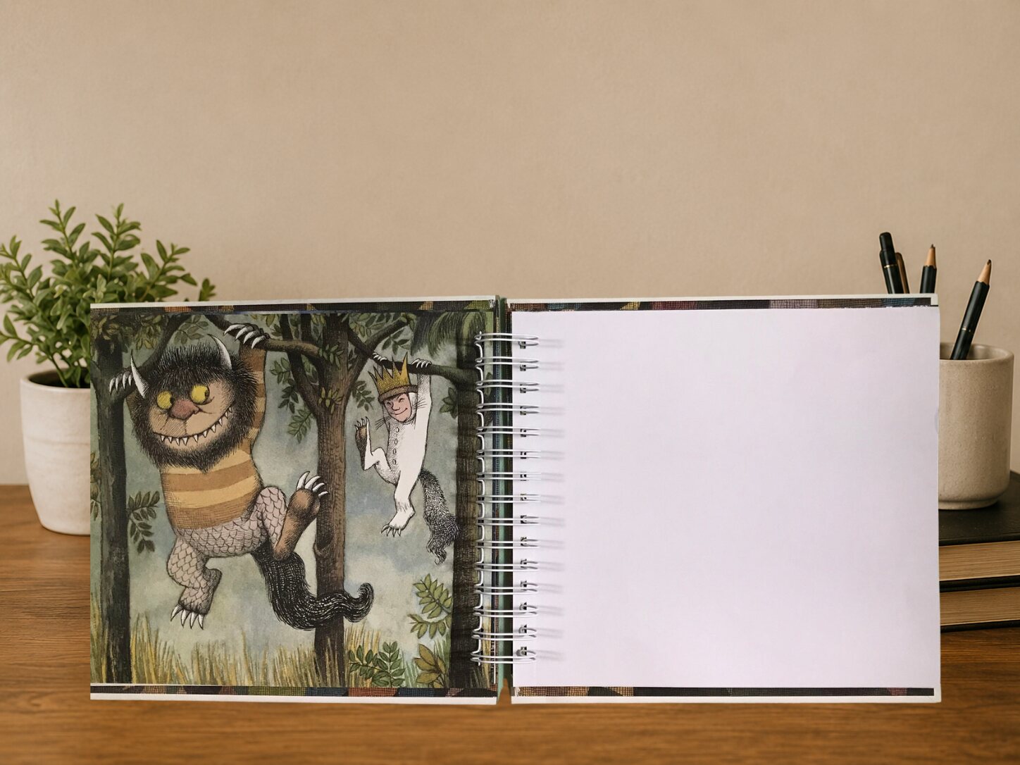 Where the Wild Things Are Book Journal — open or alternate view